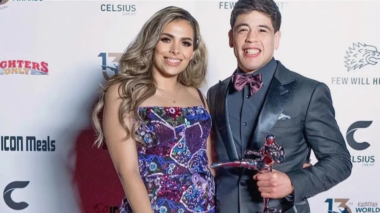 Brandon Moreno with his wife Shirley Moreno