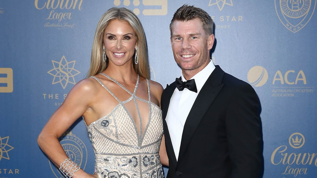 David Warner with his wife Candice Warner