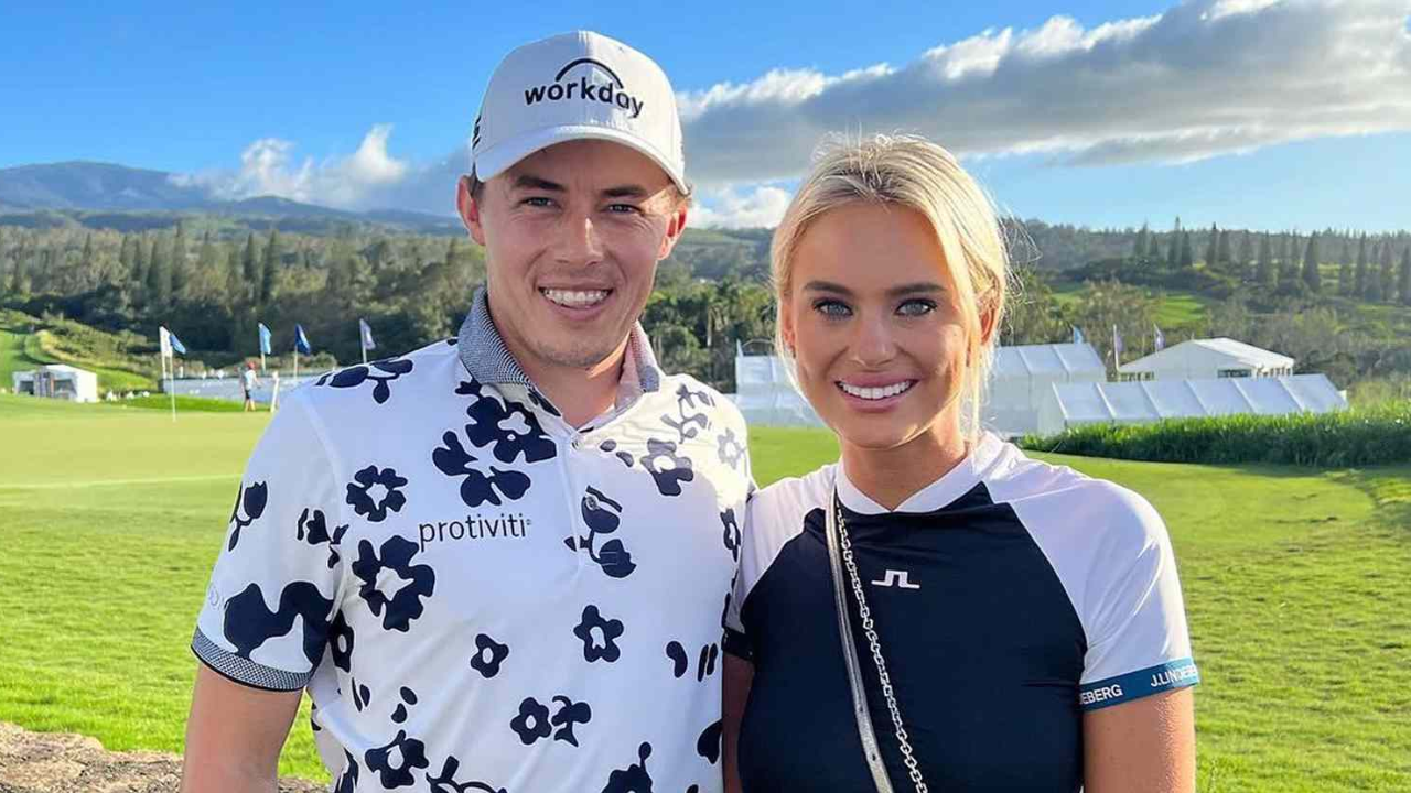 Matthew Fitzpatrick with his girlfriend Lydia Cassada