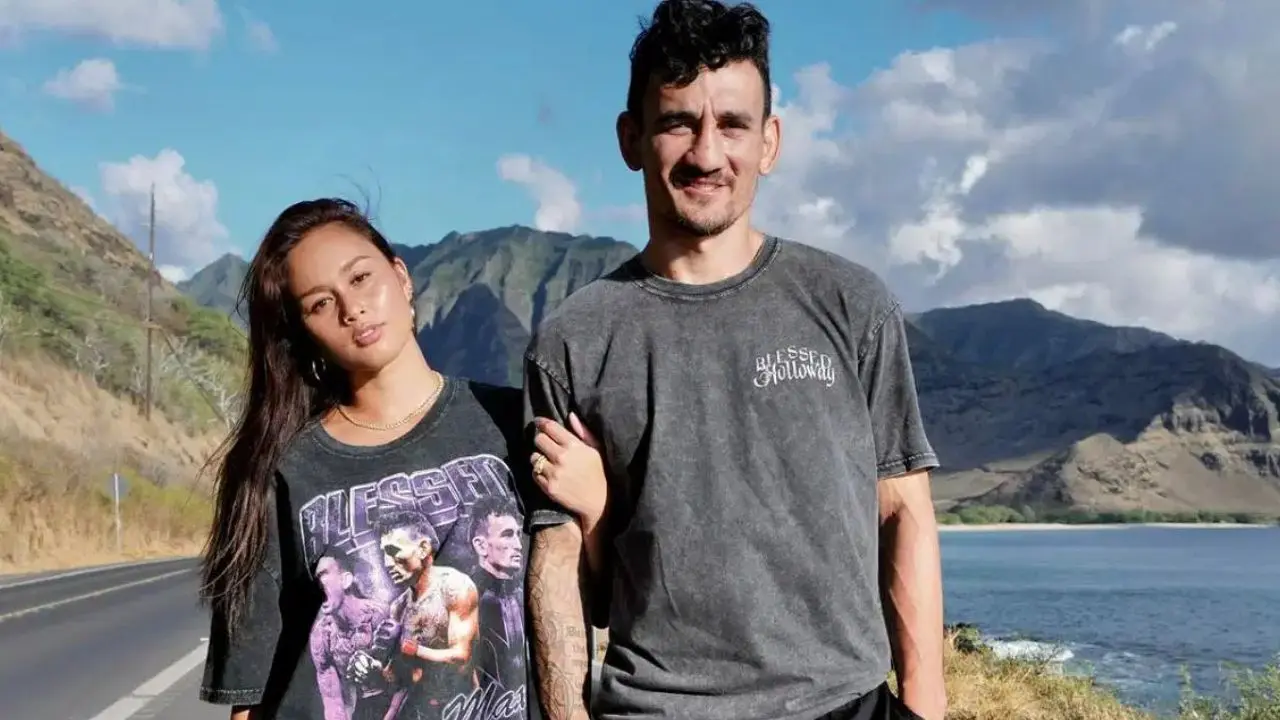 Max Holloway with his wife Alessa Quizon