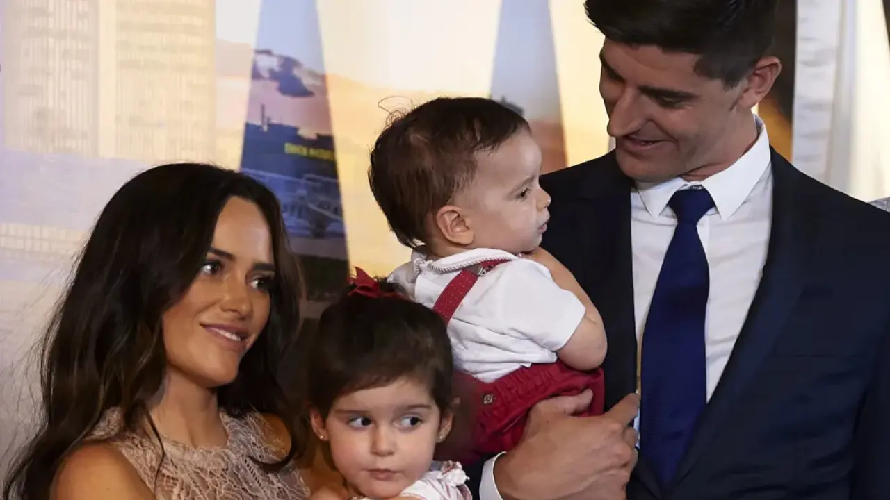 Thibaut Courtois and his family