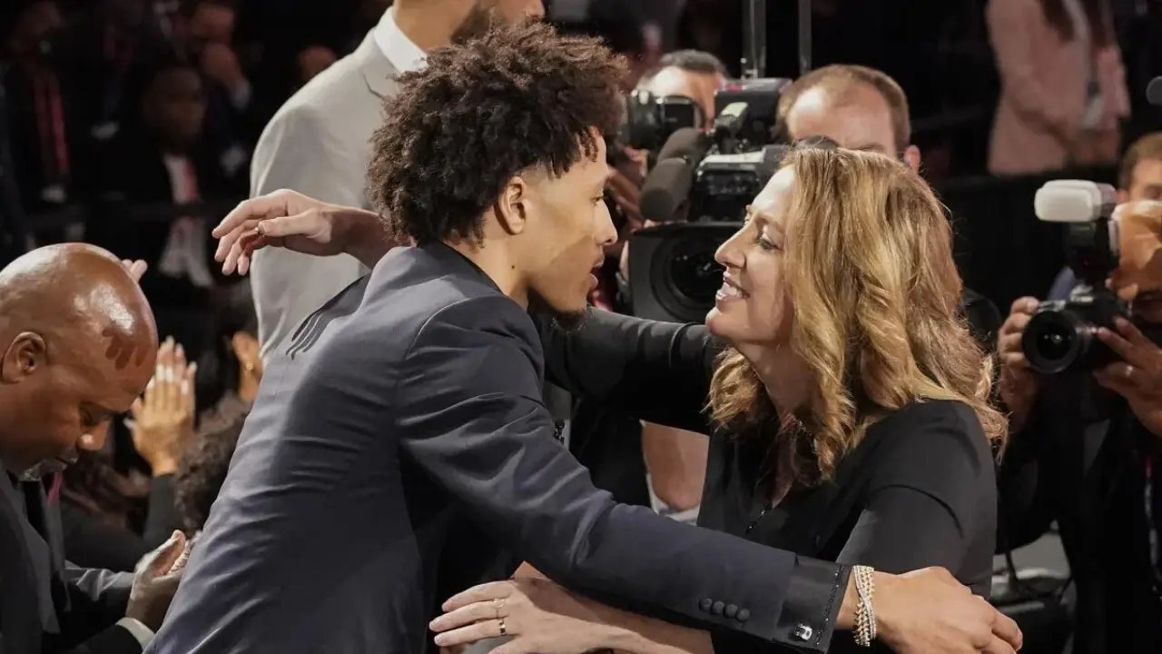 Cade Cunningham with his girlfriend Nikia Withers