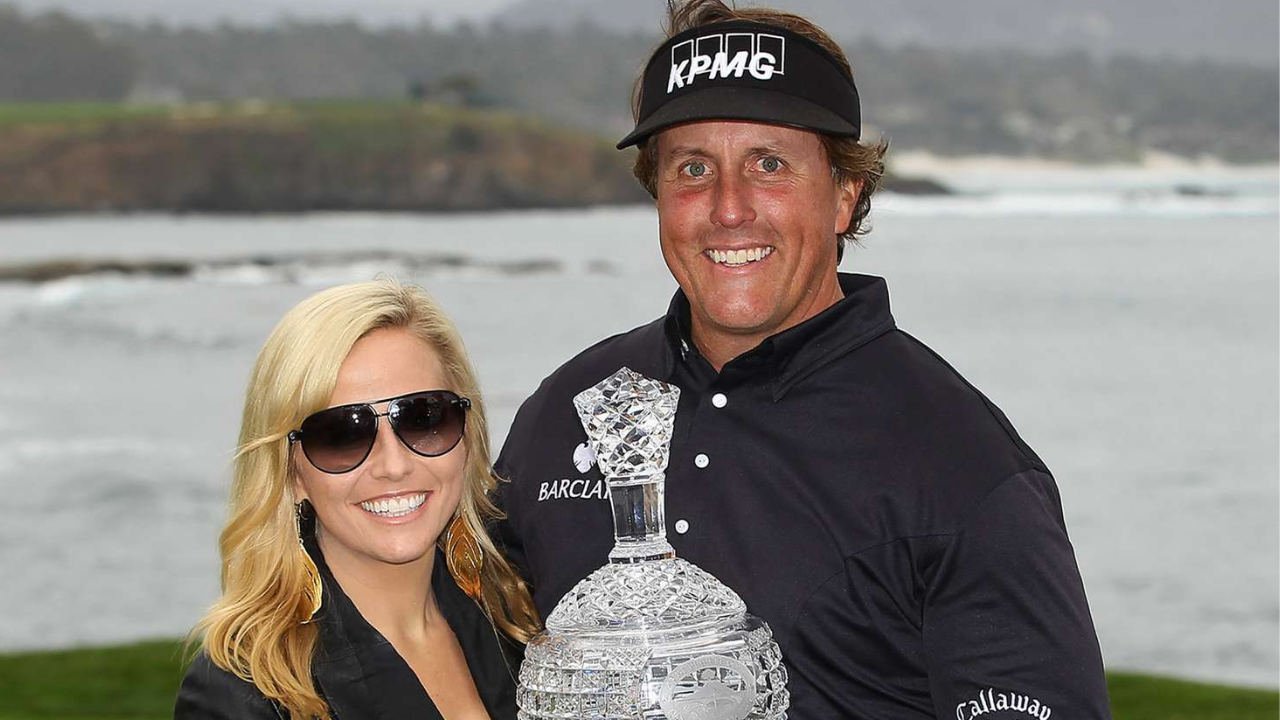 Phil Mickelson with his wife Amy Mickelson