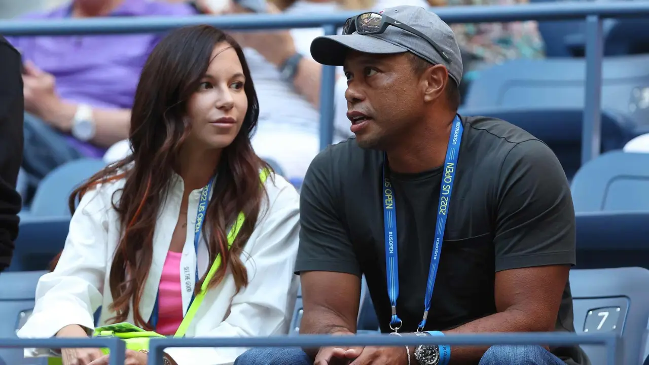 Tiger Woods with Erica Herman