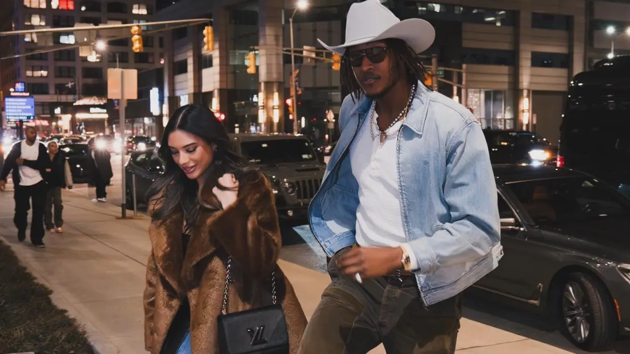 Myles Turner with his girlfriend Aysia Janelle