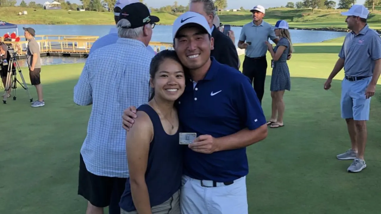 Doug Ghim with his girlfriend Kelly Xac