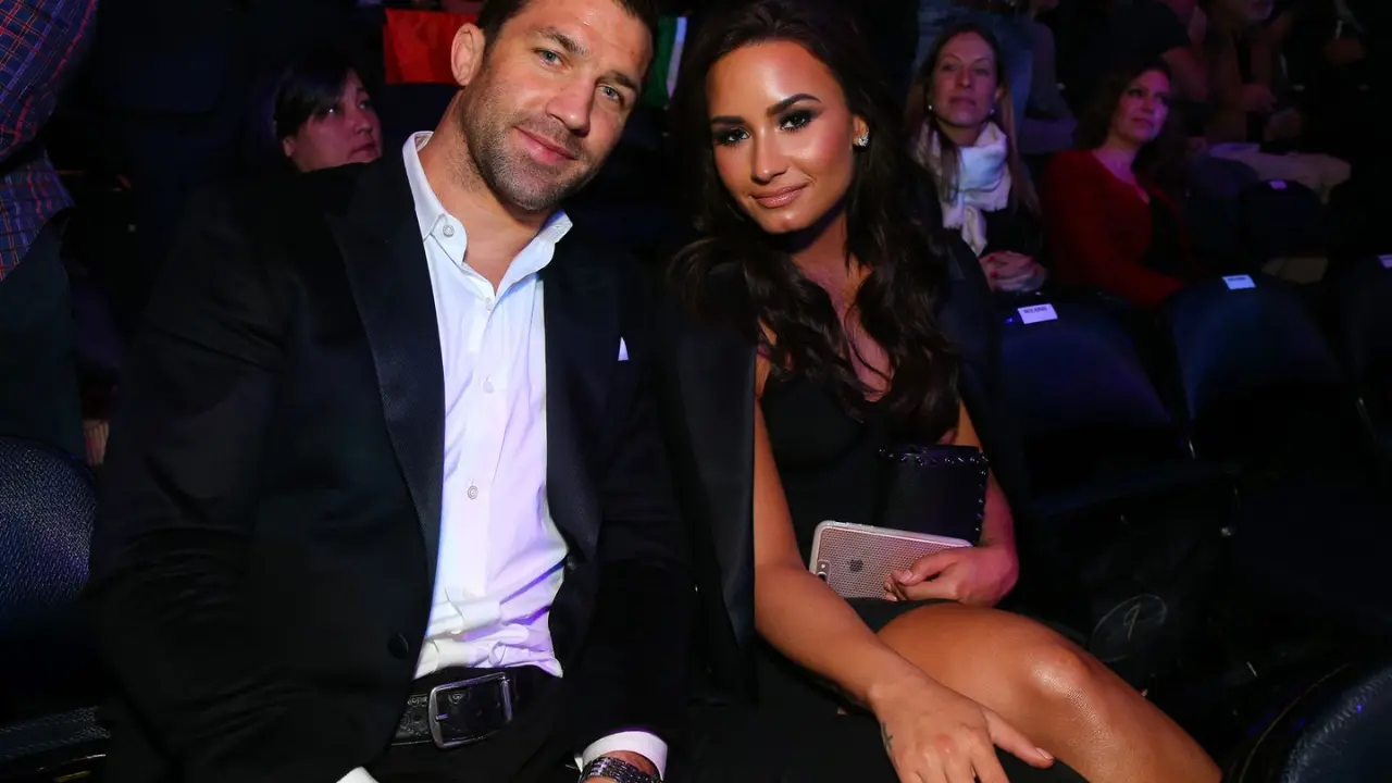 Luke Rockhold with his girlfriend Demi Lovato