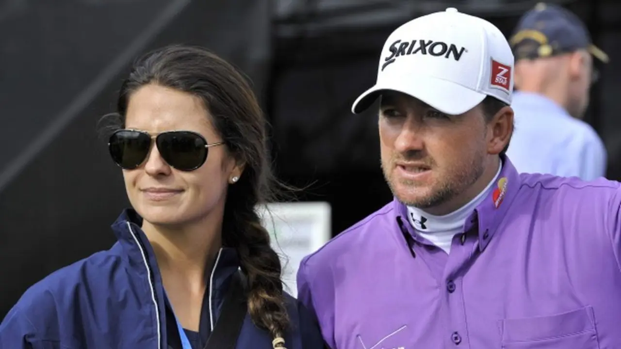 Graeme McDowell his wife Kristin Stape