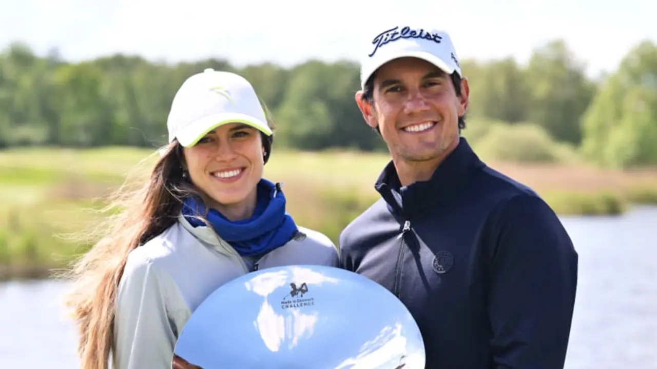 Matteo Manassero his wife Francesca Apollonio