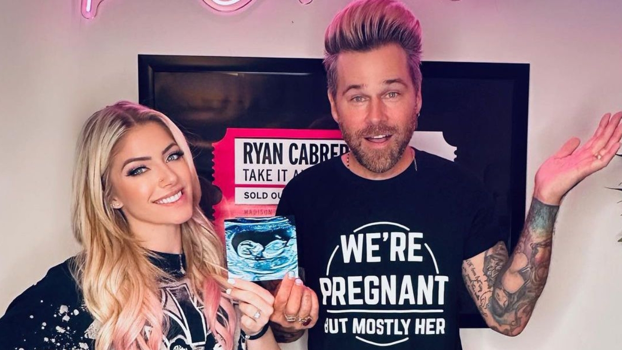 Alexa Bliss with her husband Ryan Cabrera