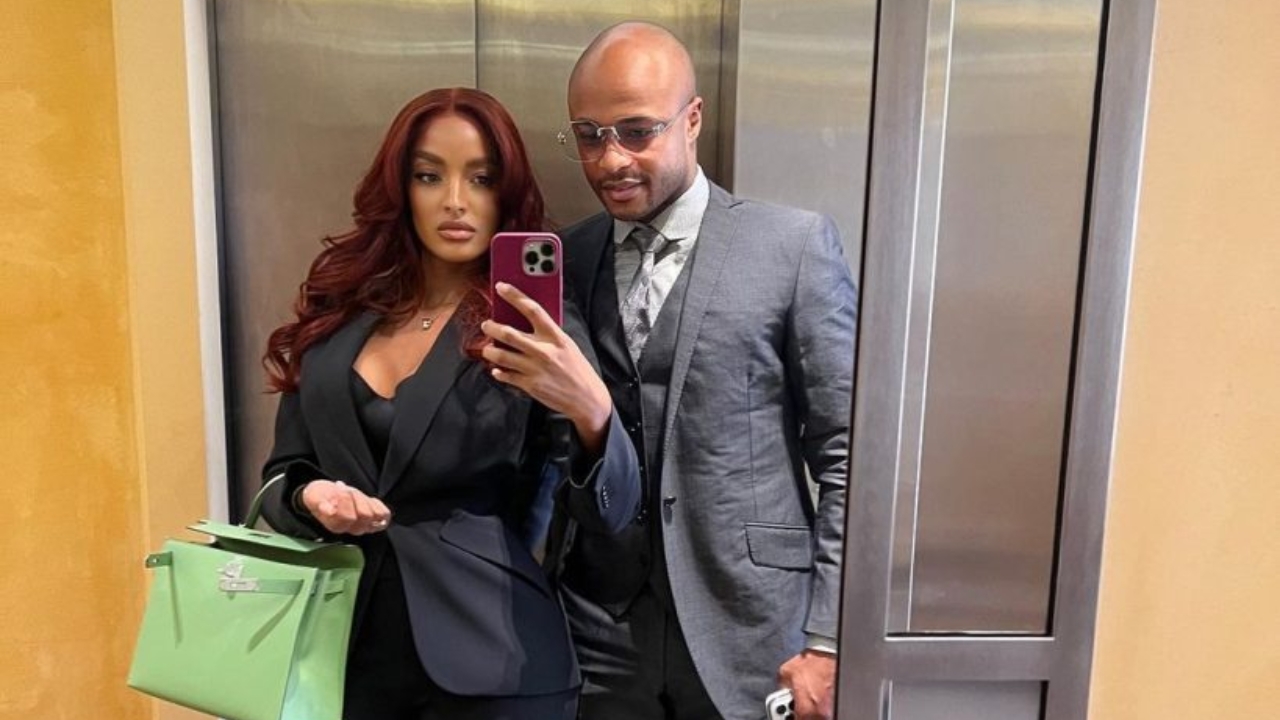 Andre Ayew with wife Eluded Paparazzi