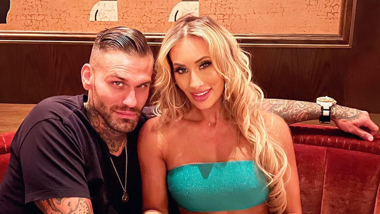 Carmella with his husband Corey Graves