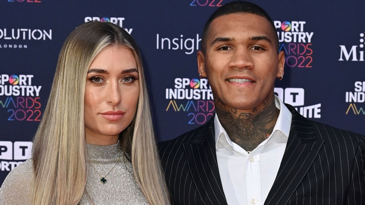 Conor Benn with his wife Victoria Benn