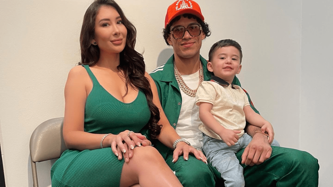 David Benavidez with his wife Karina Silva
