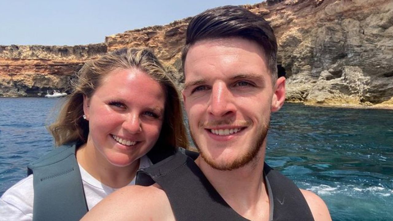 Declan Rice with his girlfriend Biography