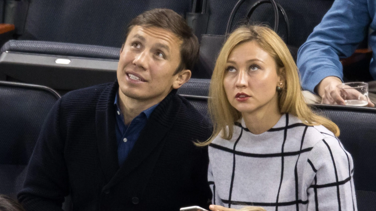 Gennady Golovkin with his wife Alina Golovkina
