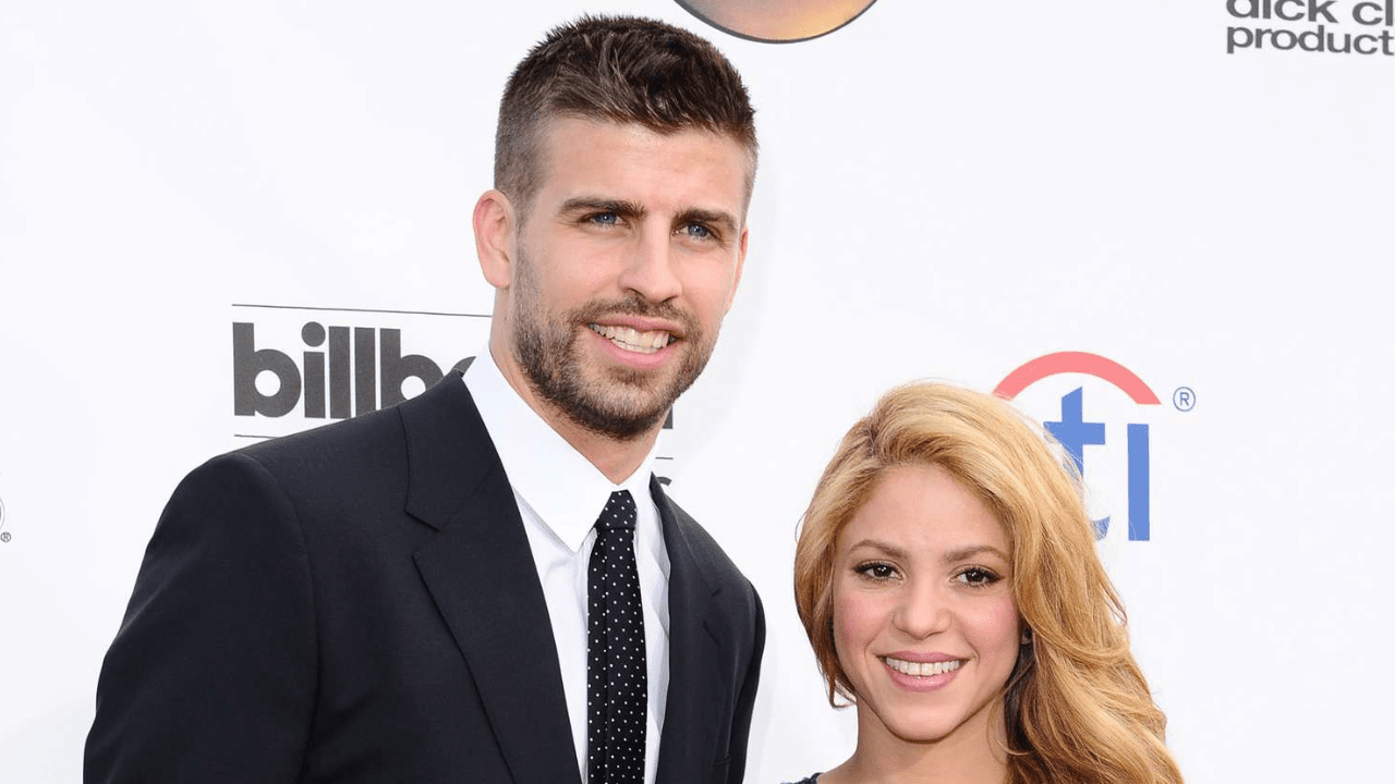Gerard Pique with his ex-girlfriend Shakira