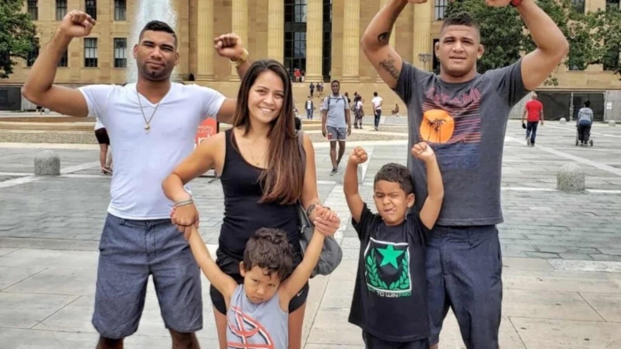 Gilbert Burns wife is Bruna