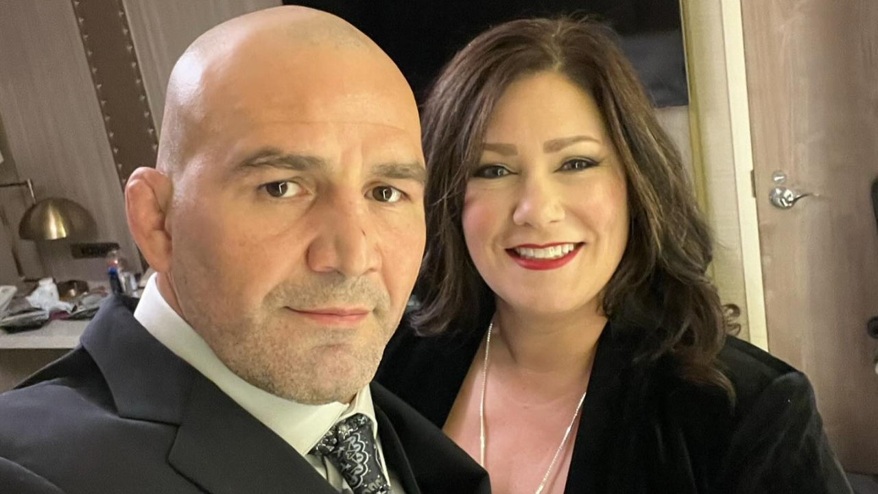 Glover Teixeira with his wife Ingrid