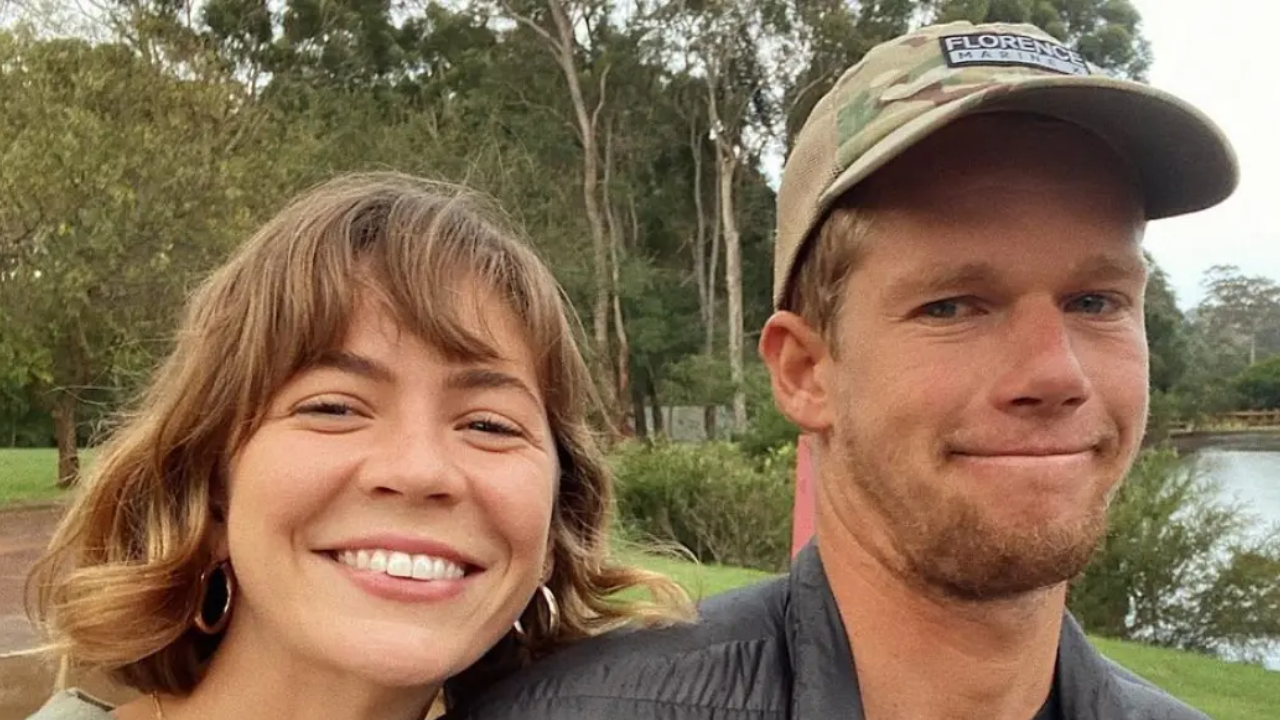 John John Florence with his wife Lauryn Cribb