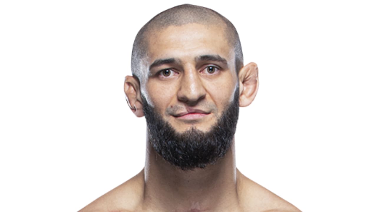Khamzat Chimaev net worth Details Khamzat Chimaev with a serious expression