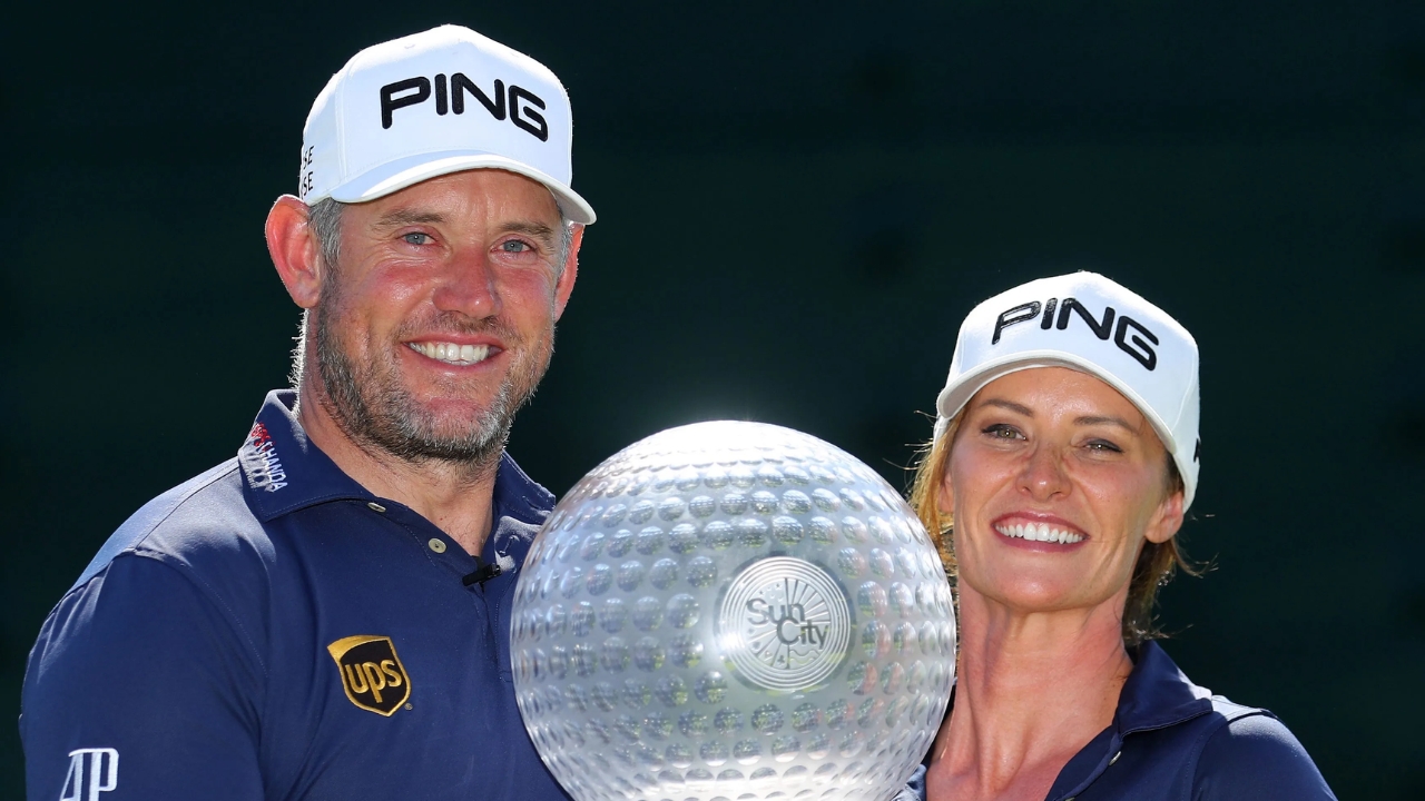 Lee Westwood with his wife Helen Storey