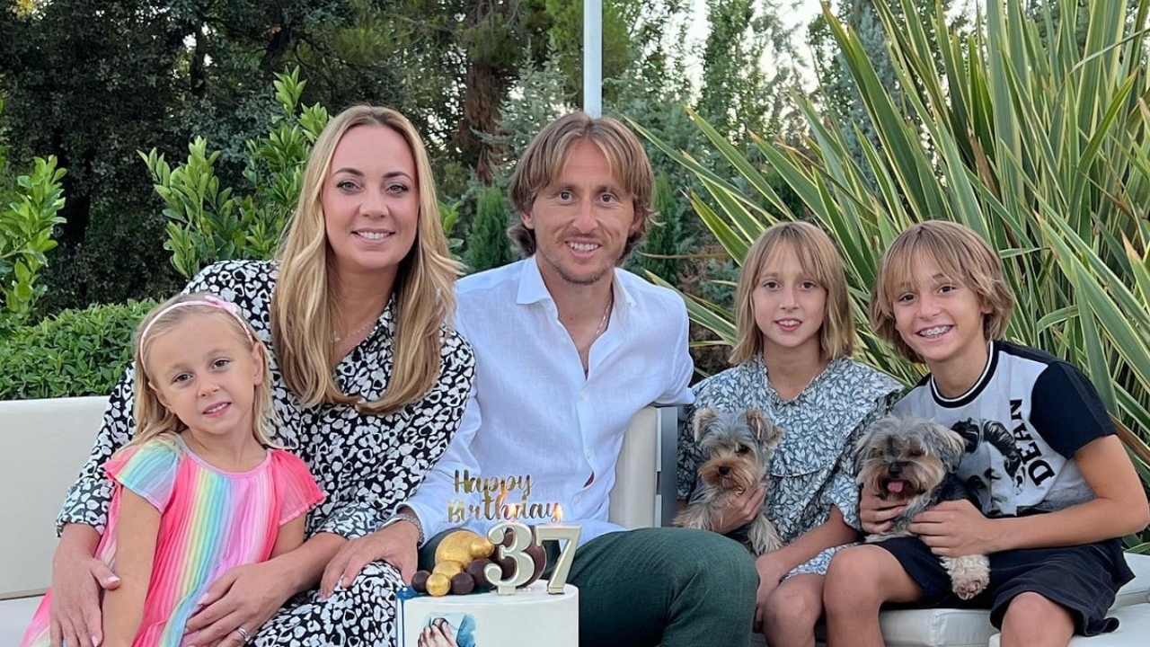 Luka Modric Wife Vanja Bosnic and Children