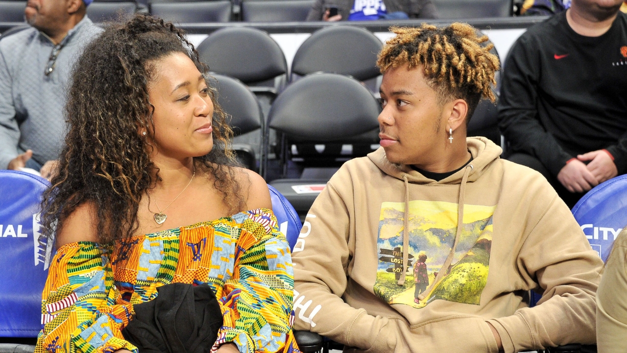 Naomi Osaka with his boyfriend Cordae