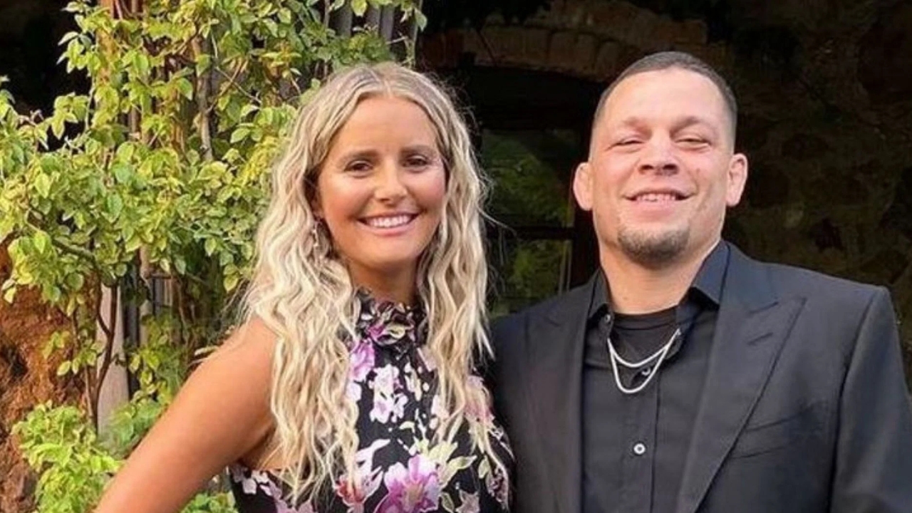 Nate Diaz with his girlfriend Misty Brown