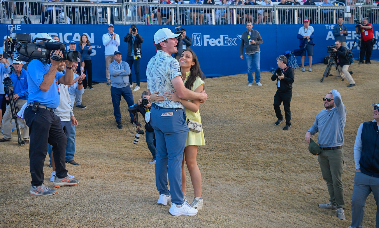 Nick Dunlap with Isabella Ellis