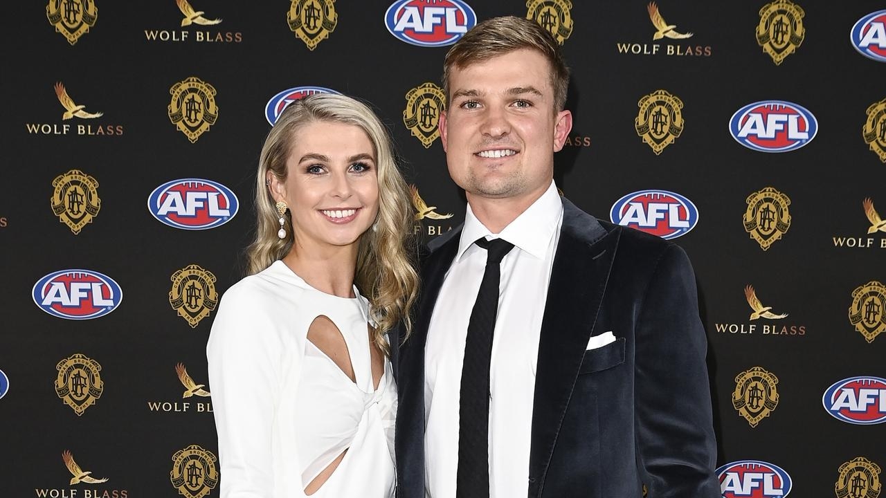 Ollie Wines with his girlfriend Olivia May