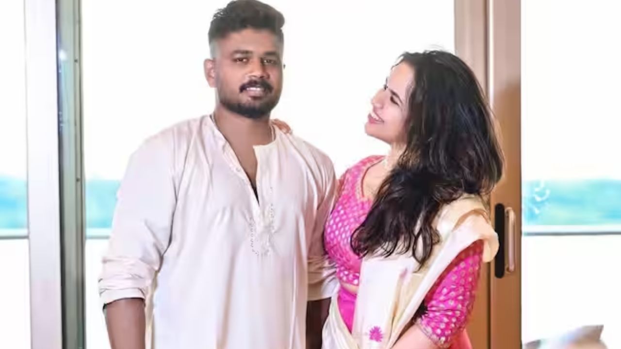 Sanju Samson wife is Charulatha