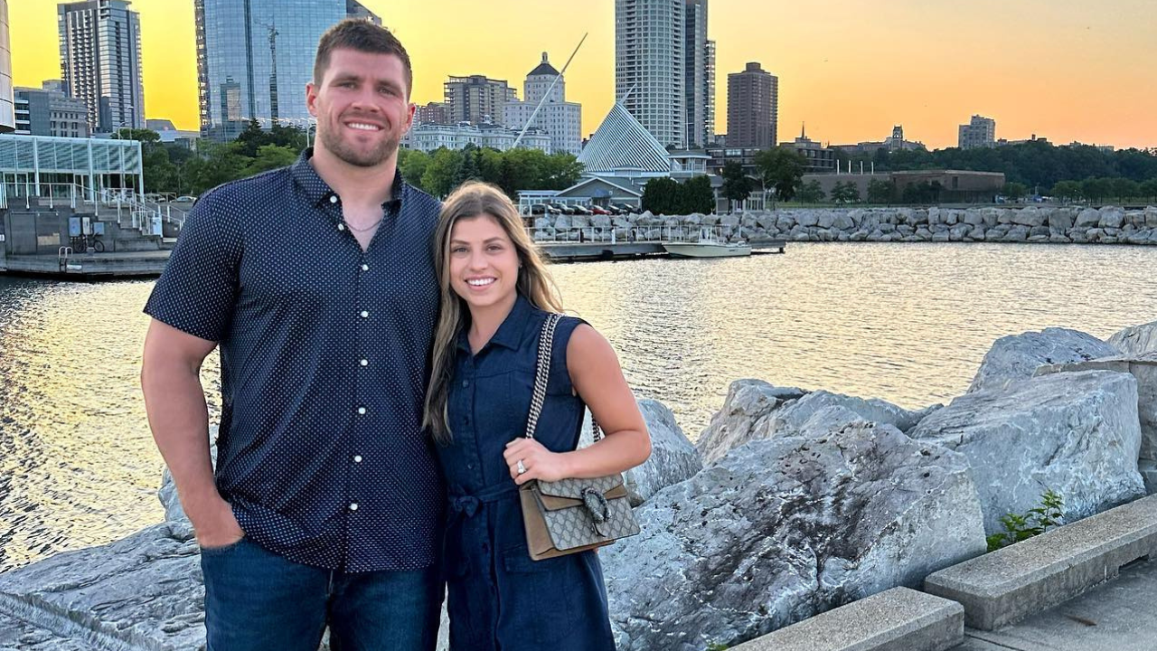 TJ Watt with his wife Dani Rhodes