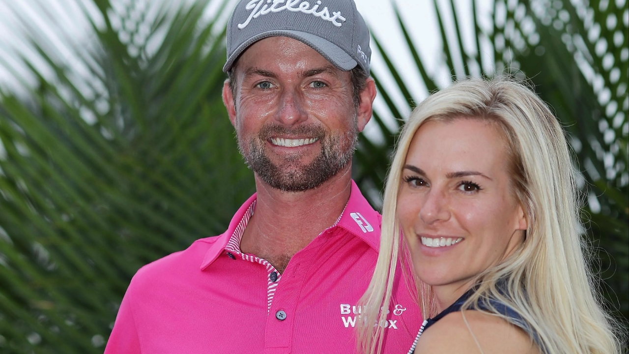 Webb Simpson with his wife Taylor Dowd Simpson