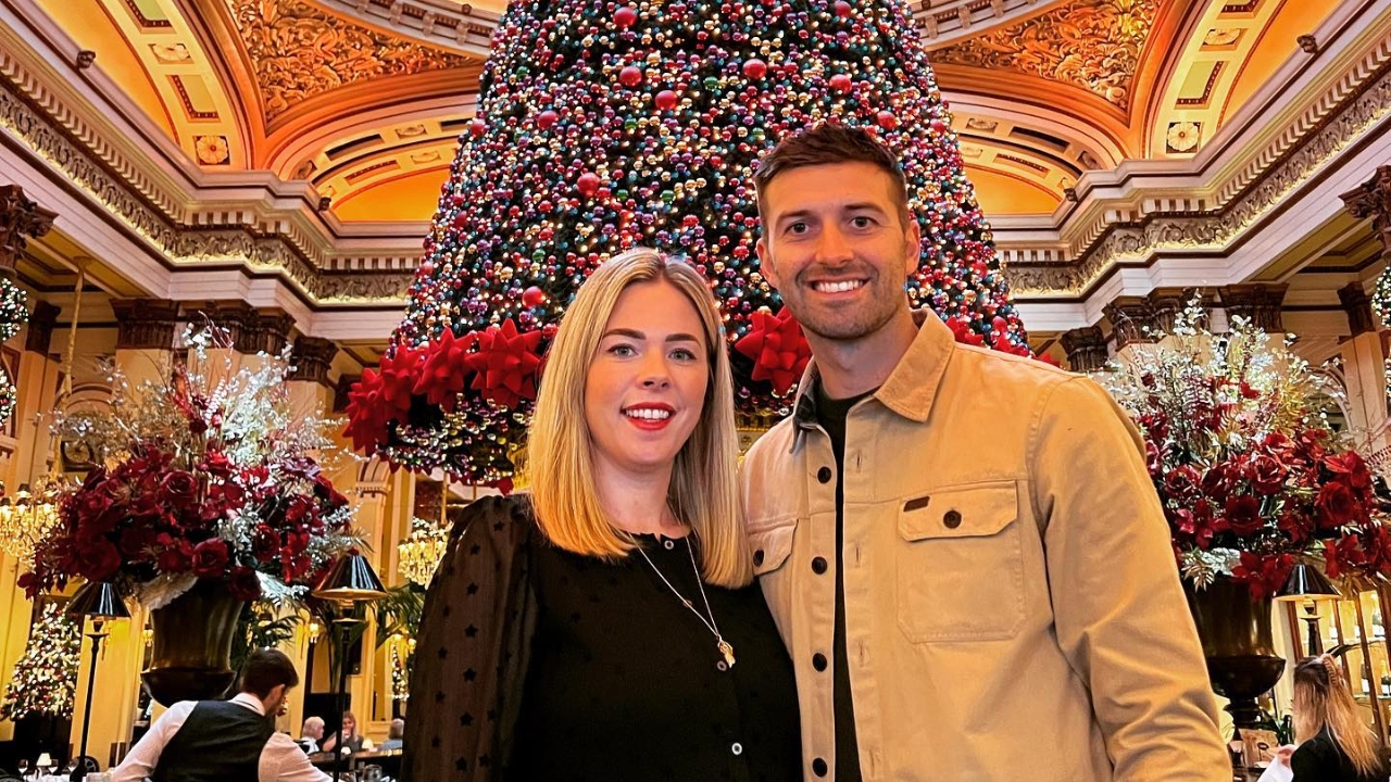 Mark Wood wife is Sarah Lonsdale