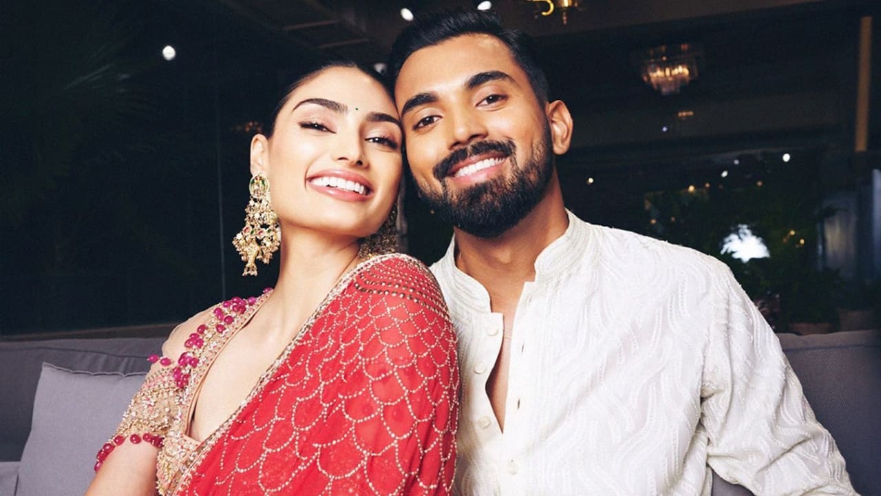 KL Rahul with wife Athiya