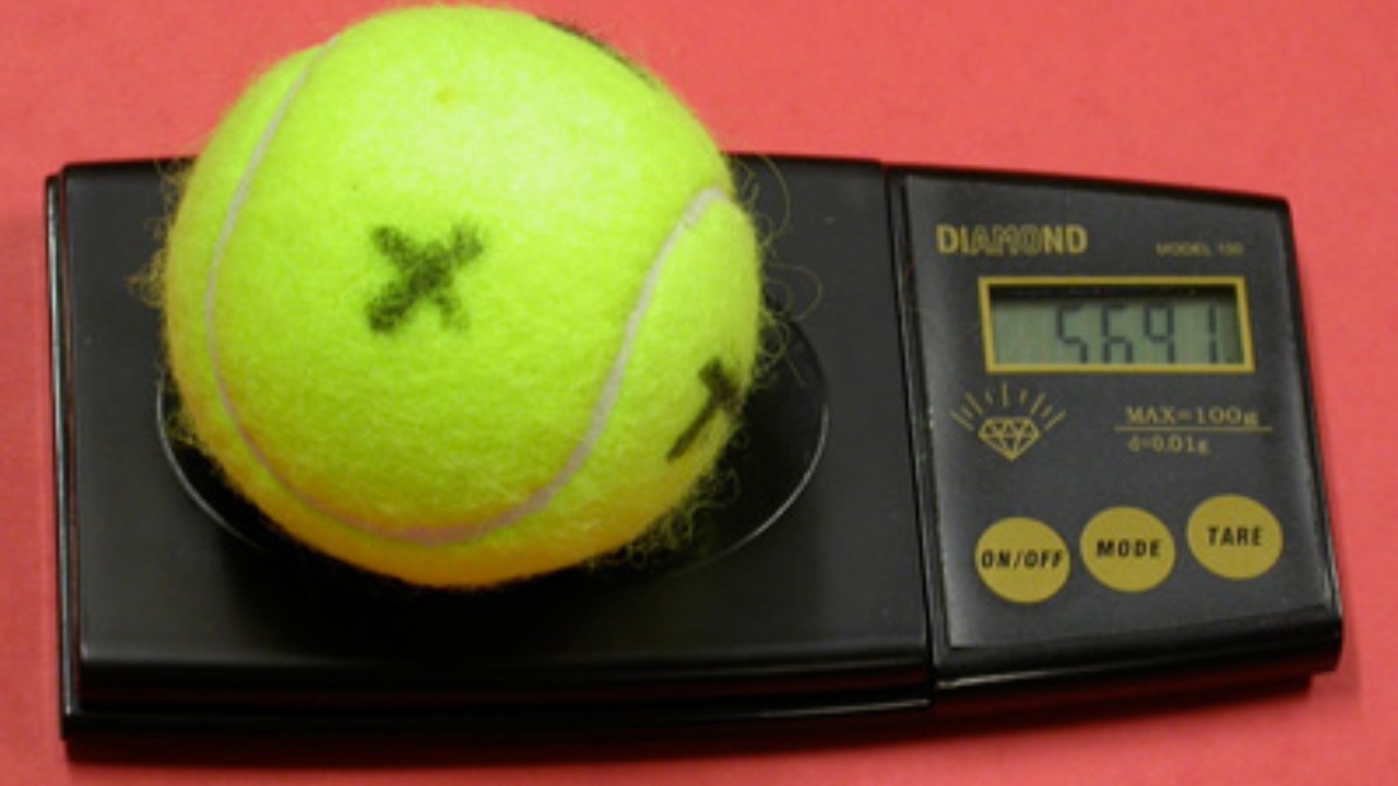 How Much Does a Tennis Ball Weigh