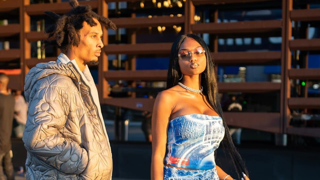 Robbie Chosen with his girlfriend Sade Vanessa