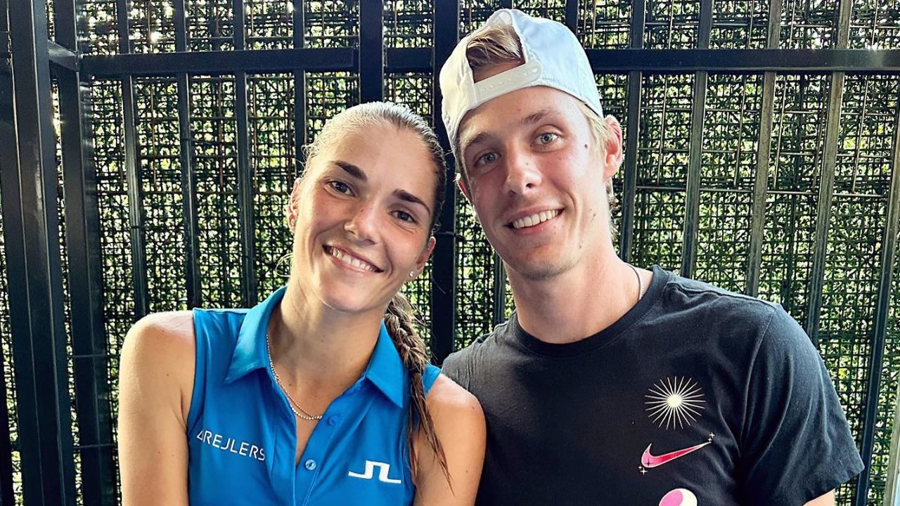 Denis Shapovalov with his girlfriend Mirjam Bjorklund
