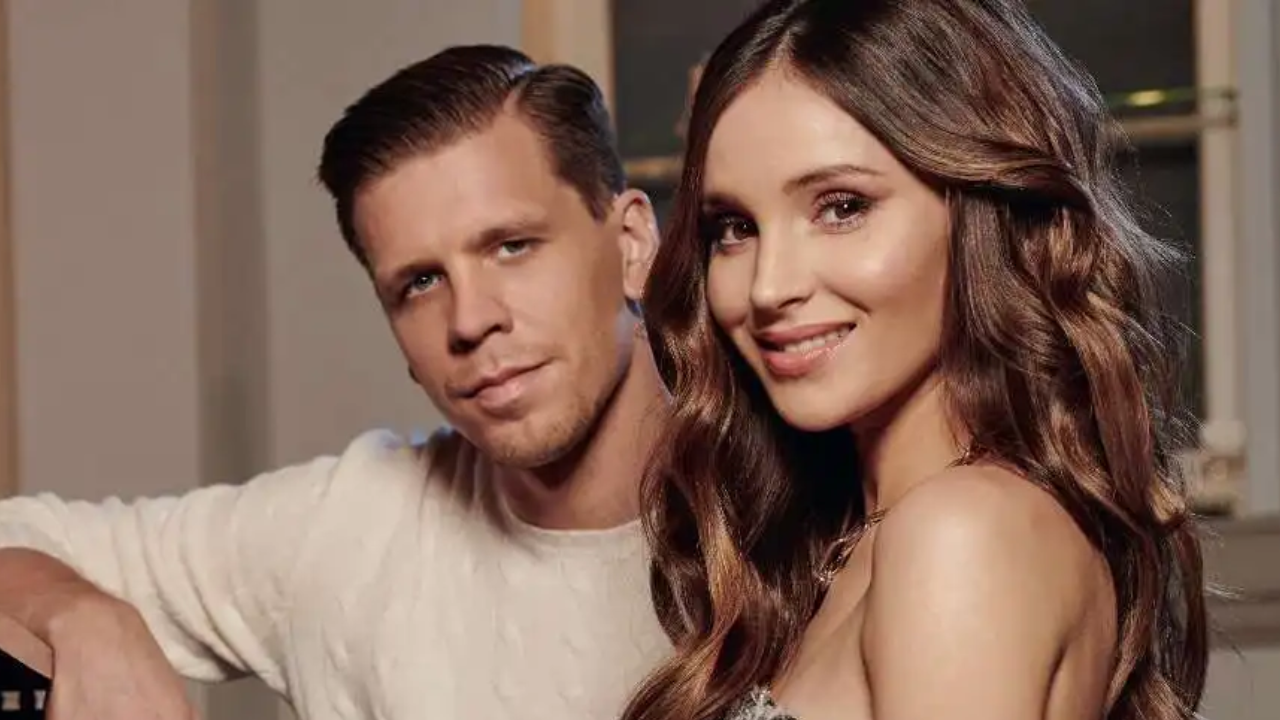 Wojciech Szczesny with his wife Marina