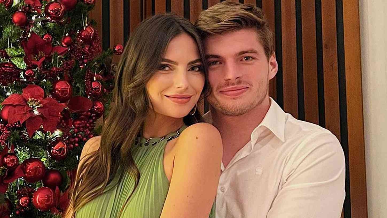 Max Verstappen with his girlfriend, Kelly Piquet