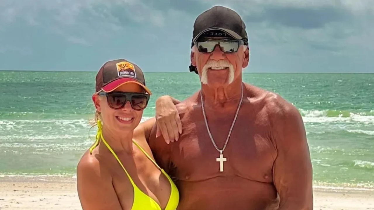 Hulk Hogan with his fiancee Sky Daily