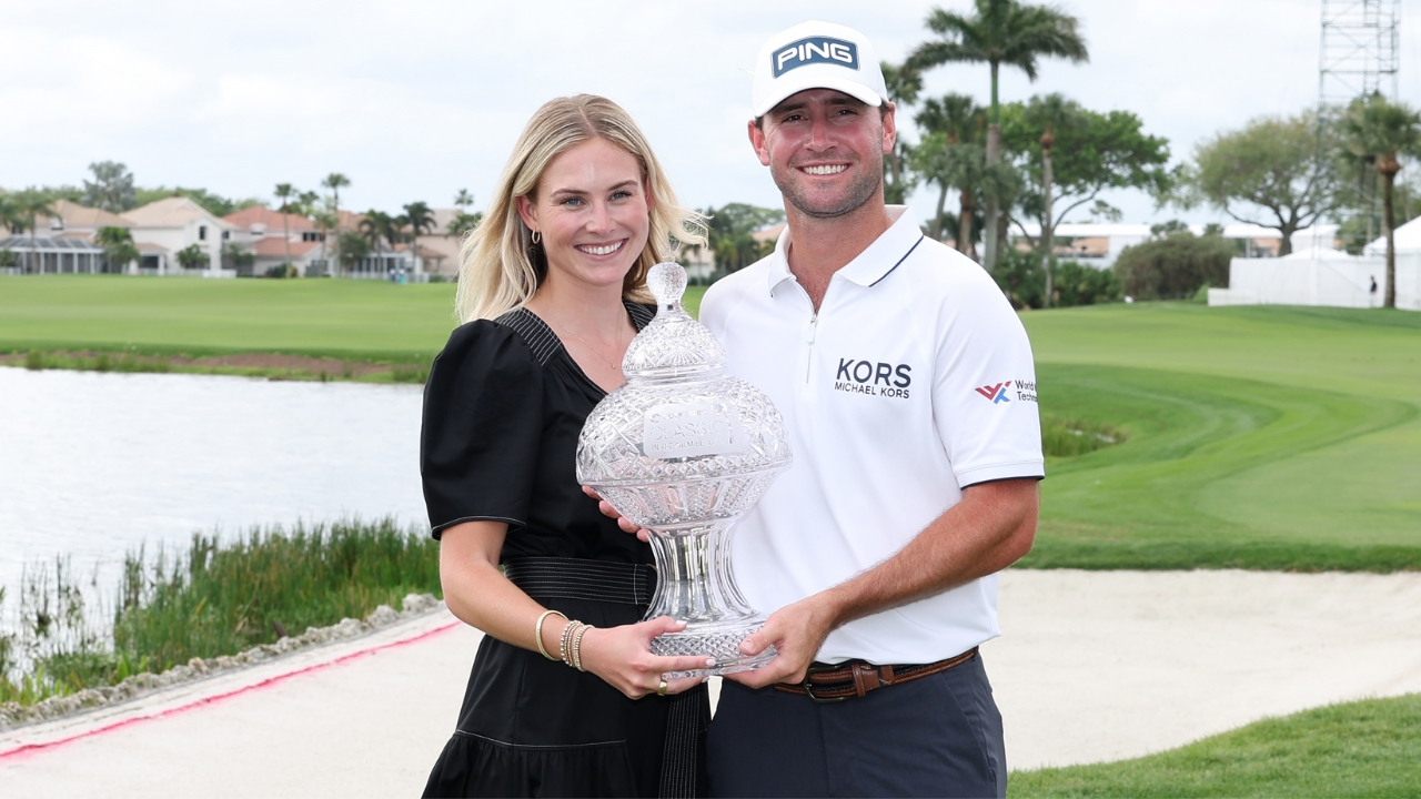 Austin Eckroat with his wife Sally Merrill