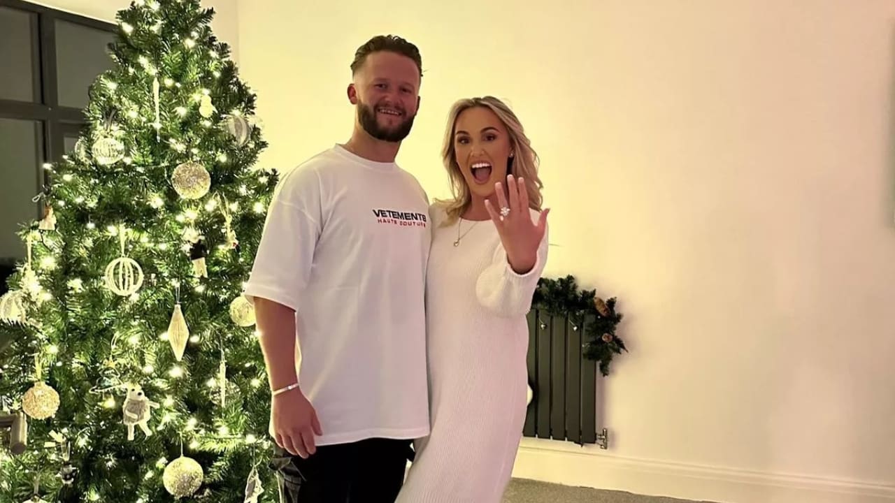 Ben Duckett with his girlfriend Paige Ogborne