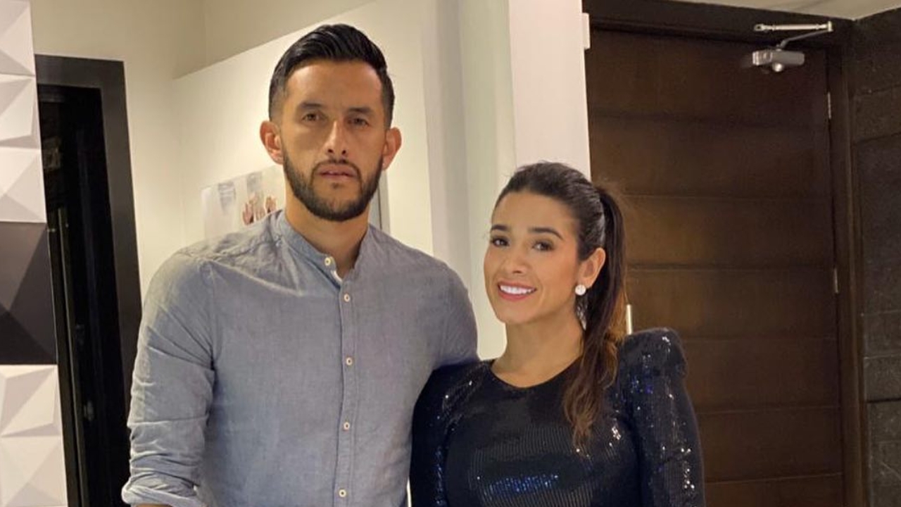 Camilo Vargas with his wife Daniela Gutiérrez