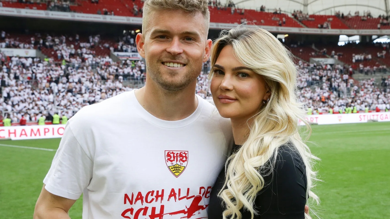 Maximilian Mittelstädt with his girlfriend Lea Prinz