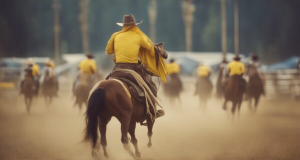 Why NFR Cowboys Sport Yellow Bandanas? Unveiled!