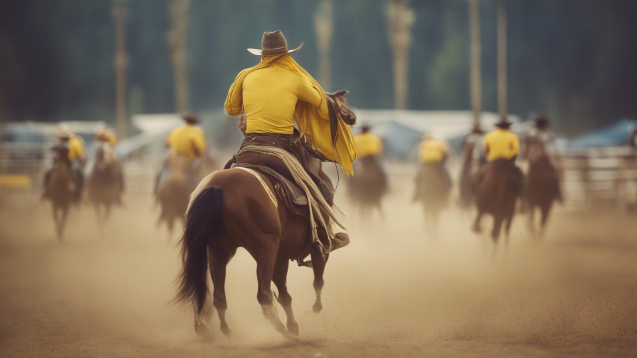 Why NFR Cowboys Sport Yellow Bandanas? Unveiled!