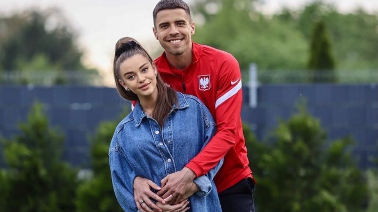 Jan Bednarek with Girlfriend Julia Nowak
