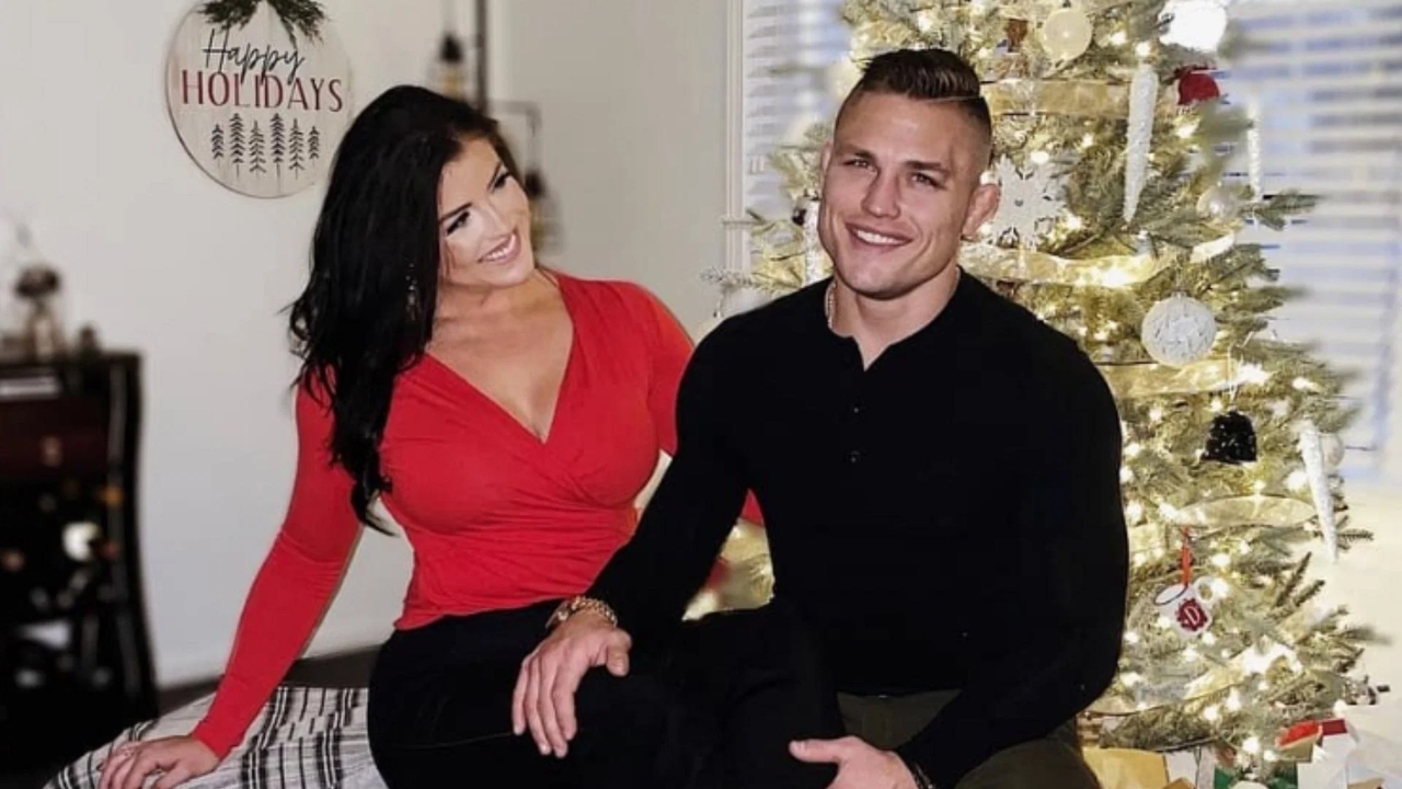 Drew Dober with his wife Gloria Hein